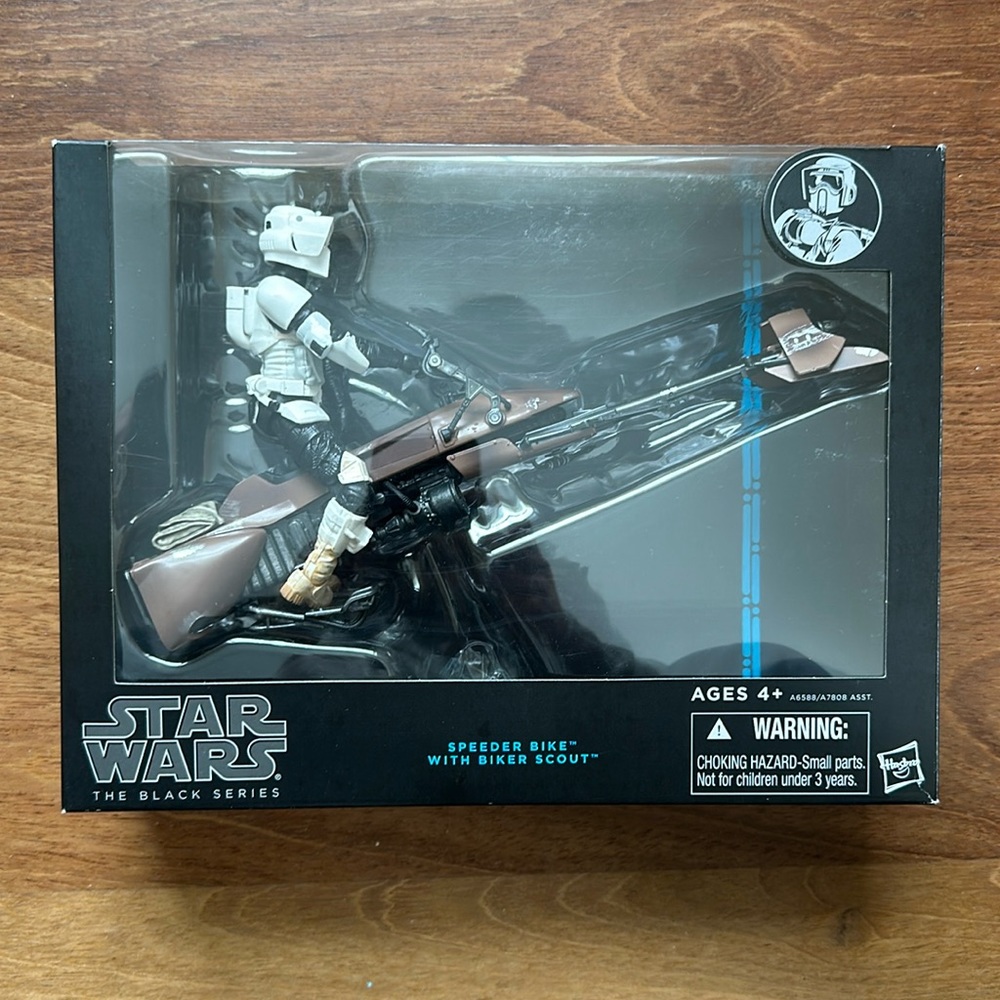 Star Wars The Black Series 6” Speeder Bike with Biker Scout